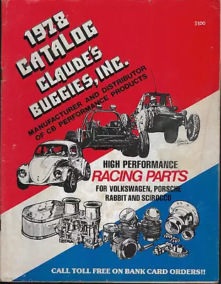 Vintage Claude's Buggies 1978 Catalog! Racing Parts Vw/porsche/rabbit/scirocco! • $54.99