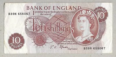 10 Shilling Note Bank Of England Cashier Fforde • £3.50