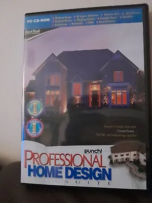 Professional Home Design By Punch Software| PC CD Rom| Windows 95/98 | CIB • £4.55