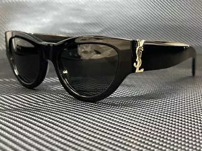 SAINT LAURENT SL M94 001 Black Cat Eye 53 Mm Women's Sunglasses • $283.50