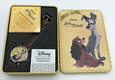 NEW 2005 Disney 50th Anniversary Lady And Tramp Watch W/ Collector Tin  • $55