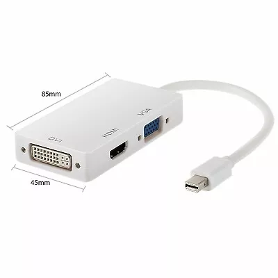 AKORD 3-in-1 Thunderbolt/mini DisplayPort To DVI HDMI Adapter Cable • £5