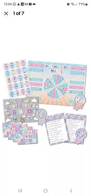 Baby Shower Party Games - 3 GAMES - 20 Players - Baby Girl Names • £4.99