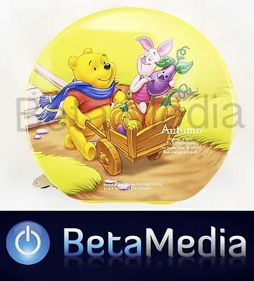 Disney Winnie The Pooh 10 - CD / DVD Tin Storage Wallet Case Holds 24 Discs • £10