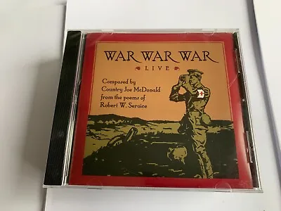 Country Joe  Mcdonald War War War Live CD RARE NEW SEALED [B32] • £29.99