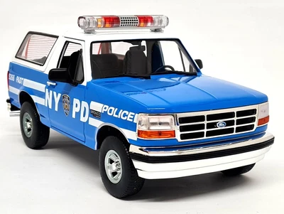 £99.99 • Buy Greenlight 1/18 - Ford Bronco 1992 NYPD New York Police Dept Diecast Model Car