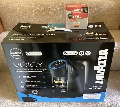 Lavazza A Modo Mio Voicy Alexa Pod Coffee Machine - Black NEW UNUSED + 16 Caps • £82.99