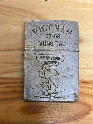 Used ZIPPO Brand Vietnam Lighter Snoopy Authentic Vintage Japan • $239