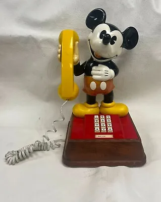 Vintage 1970s Disney The Mickey Mouse Phone Landline Push Button Telephone-KR306 • $45