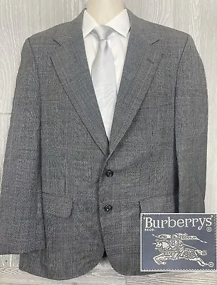 Men's Burberrys Prorsum Black & White Glen Plaid Blazer Sz 42R (T1) • $39.99