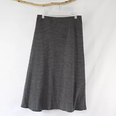 Cato Woman Long Modest Knit Ruffle Plus Size 26 / 28 W Stretch Maxi Grey Skirt • $18