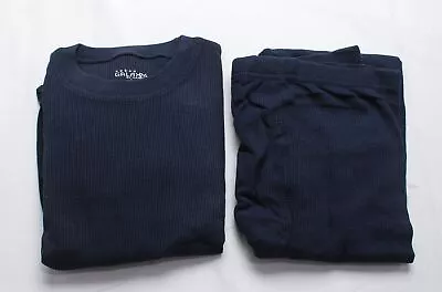  Galaxy By Harvic Men's 2-Piece Top & Bottom Thermal Set DM9 Navy Blue Size XL • $12.74