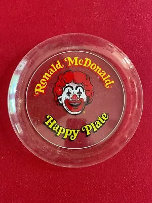 1970's McDonald's Ronald McDonald  HAPPY PLATE  (Scarce / Vintage) • $20