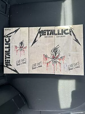 Metallica Live Shit: Binge & Purge 1993 VHS Video 3 Tape Set Seattle San Diego • $29.99