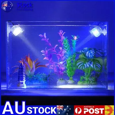 Mini Waterproof Aquarium LED Spotlight Submersible Light Fish Tank Lamp • $12.49