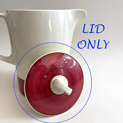 REPLACEMENT LID Coffee Tea Pot Villeroy & Boch Zurich Maroon Brown Luxembourg • $11.04