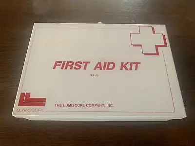 *VINTAGE* White Metal First Aid Box With Original Contents • £9.99