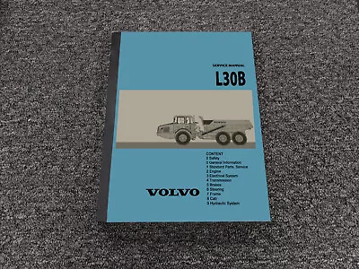 Volvo L30B Wheel Loader Shop Service Repair Manual • $237.68