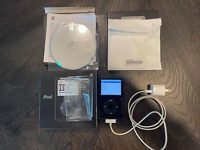 APPLE IPOD 30 GB BLACK W/Original Box  MA146LL/A And Box Accessories • $169.99