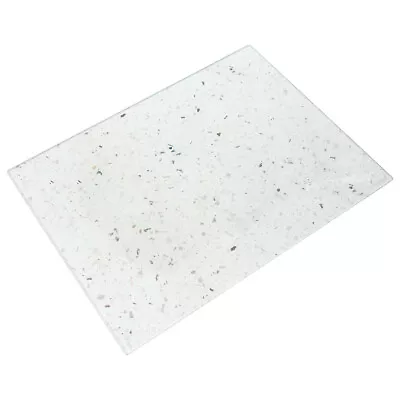 Quartz Marble Look 40cm Glass Worktop Saver Kitchen Pan Food Prep Chopping Board • £17
