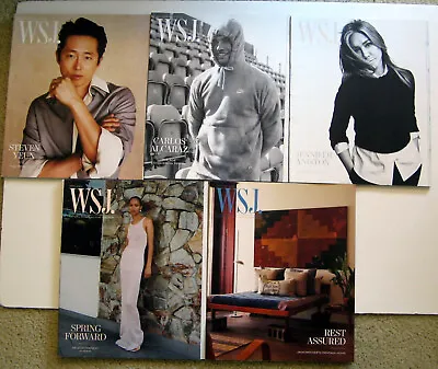 $12.99 • Buy WSJ Wall Street Journal Magazines 2023 LOT Of 5 Jennifer Aniston Carlos Alcaraz