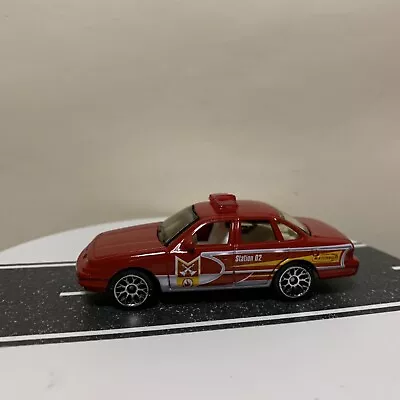 Matchbox Ford Crown Victoria Fire Dept. Station 2 Dark Red/Silver/Yellow 1:64 NM • $14.95