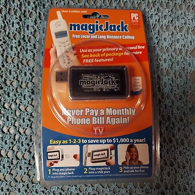 Magic-jack  USB Phone Jack Brand New Sealed • $23.99