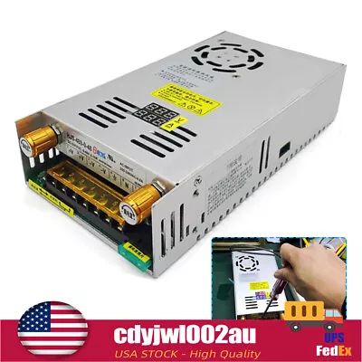 Adjustable Power Supply DC 0-48V 10A Precision Variable Digital Lab Adapter USA • $51.30