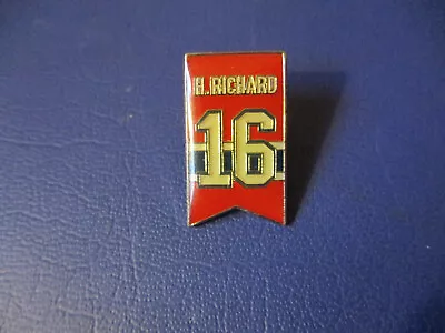 NHL Montreal Canadiens Henri Richard Retirement Banner Lapel Pin * B3 • $9.99