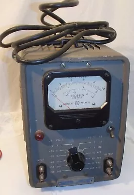 Hewlett Packard 400D Vacuum Tube Decibels Volt Meter ~ Untested • $39.99