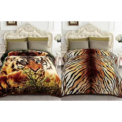 2 Ply Tiger Reversible Mink Blanket • $58.49