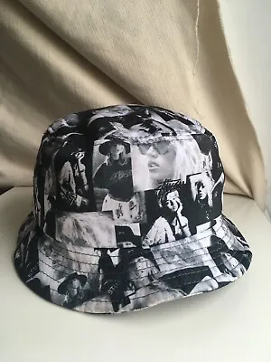 £15 • Buy Love Laura Stüssy Bucket Hat Black And White Size L/XL