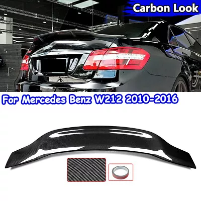 For Mercedes Benz W212 E350 E550 E63 AMG Rear Trunk Spoiler 2010-2016 CarbonLook • $90.99