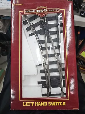 Boxed Bachmann Big Haulers Left Hand Manual Switch Track 94531 G Scale • $35