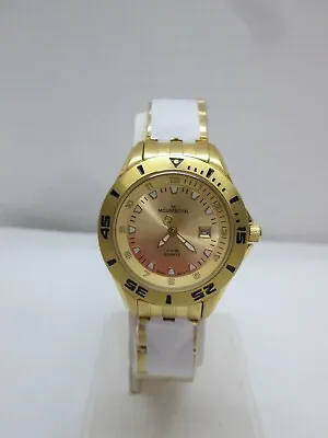 New In The Box Ladies Mount Royal Gold Tone Stainless Steel Watch • $69.95