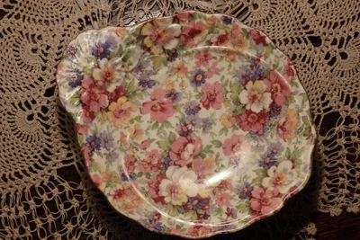 £12.50 • Buy A James Kent Chintz * Du Barry * Pattern Small Handled Dish With Raised Moulding