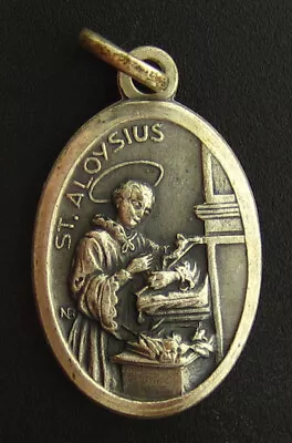 Vintage Saint Aloysius Medal Religious Holy Catholic Guardian Angel Medal • $7.99