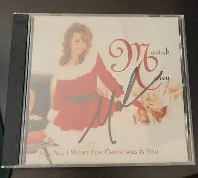 Mariah Carey Signed All I Want For Christmas Is You Cd Autographed W/coa+proof B • $100