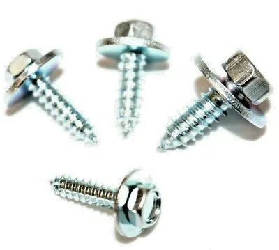 Acme Screws Hex Head Self Drilling BZP Zinc Plated 8 10 12 14 Gauge With Washer • £3.45