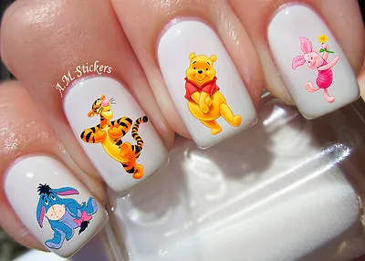 Winnie The Pooh Nail Art Stickers Transfers Decals Set Of 41 - A1271 • $4.50