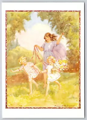 Gee Up Children Flowers Margaret Tarrant Fantasy Art Medici Postcard UNP 6x4 • $5.75