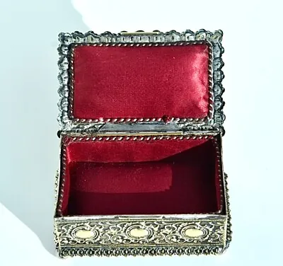 WMF Beautiful Antique Art Nouveau Desktop Jewelry-Trinket BoxSigned W.M.F C1885 • $183.91
