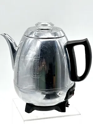 Vintage General Electric GE Percolator Pot Belly Chrome Coffee Maker 48P40 Works • $65.79