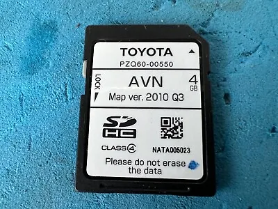Genuine Toyota Australia Gps Sat Nav Sd Map Card Sd Card Pzq60-00550 • $160