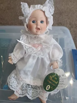 Geppedo “Swan Lake” Musical Porcelain Doll With Blanket  • $12