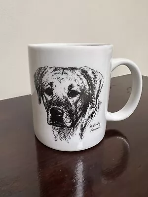 Golden Lab Labrador Retriever Coffee Mug Dog Puppy Cindy Farmer Sketch • $10