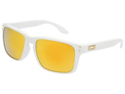 Oakley Holbrook Sunglasses OO9244-14 Polished White/24K Gold Iridium Asian • $149.99