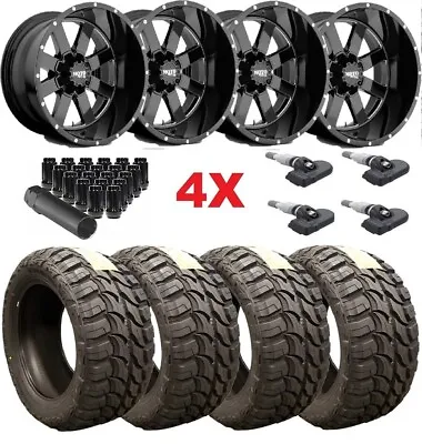 24x14 Moto Metal Wheel & Mud Terrain Tire Package Set 33 12.50 24 Rbp • $2983