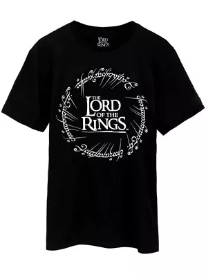 The Lord Of The Rings Men's T-Shirt In Black - Size L. • £8.11