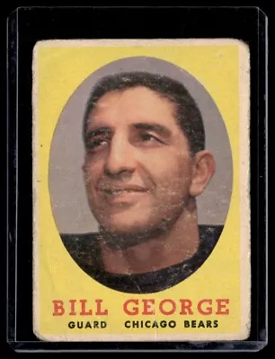 1958 Topps Bill George Chicago Bears #119 • $1.99